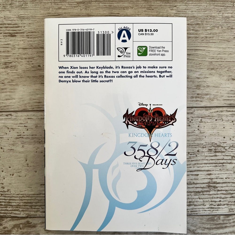 Kingdom Hearts 358/2 Days Volume 2 English manga Yen Press Shiro Amano - Picture 7 of 7